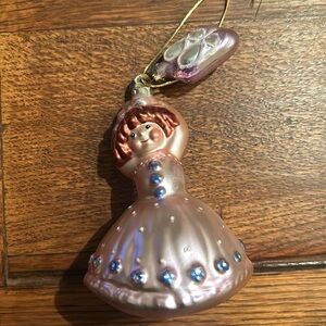 Vintage Ballerina with Ballet Shoes Ornament